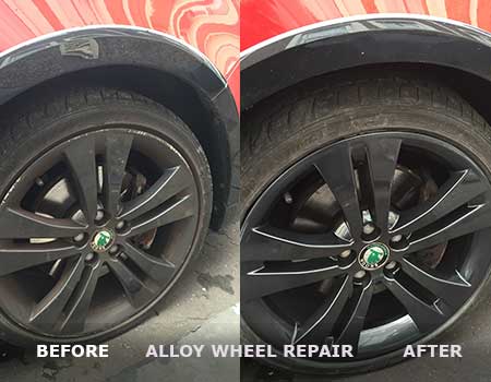 Alloy Wheel Repair After and Before