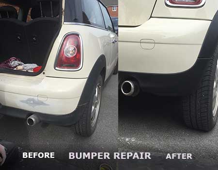 Car Bumper Repair South Wales Before and After