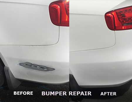 Car Bumper Scuff Repairs Cardiff South Wales Before and After