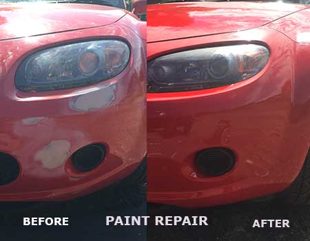 LVV Services Bumper Paint Repair Before and After